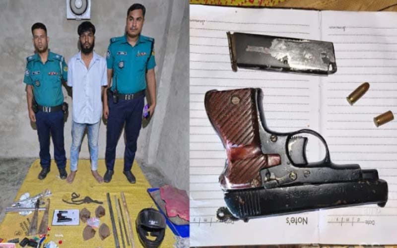চট্টগ্রামে ছাত্রদলকর্মী খুনের হোতা বিদেশি পিস্তলসহ গ্রেপ্তার