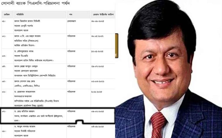 সোনালী ব্যাংকেরও পরিচালক এনবিআরের মতিউর!