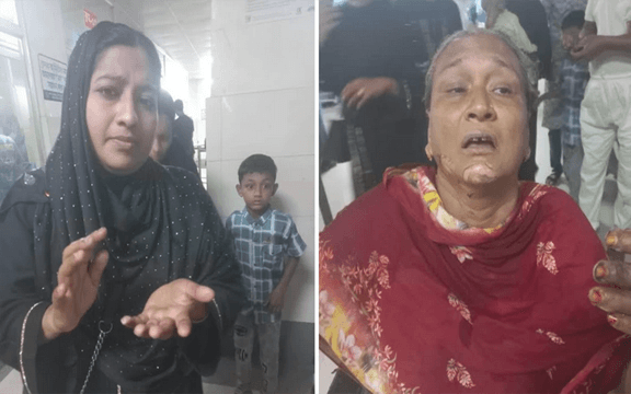 চলন্ত অটোরিকশায় পেট্রোলবোমা নিক্ষেপ, দুই নারী দগ্ধ