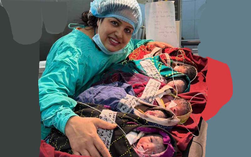 নিঃসন্তান দম্পতির ঘরে একসঙ্গে এলো পাঁচ সন্তান